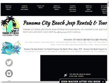 Tablet Screenshot of panamacitybeachjeeprentals.com